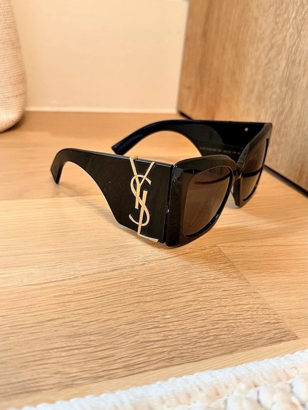 Saint Laurent SL M119 Blaze Black Logo Sunglasses